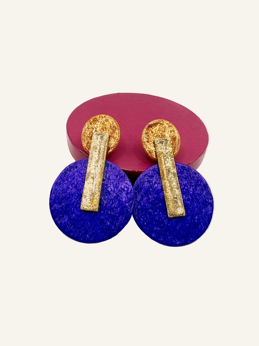 Boucles [couleur:Violet & orange]