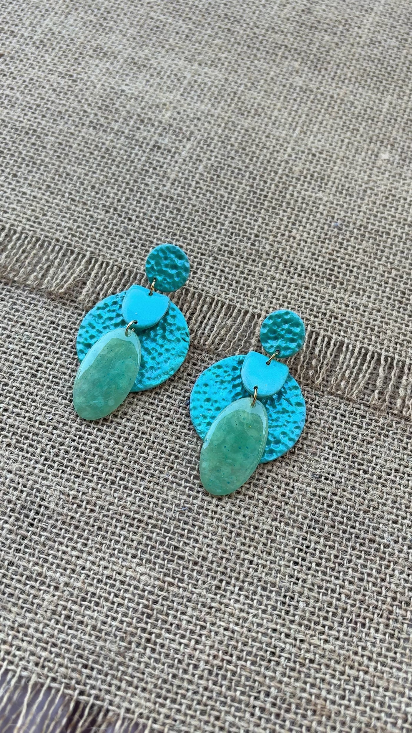 Boucles [couleur:Bleu turquoise]